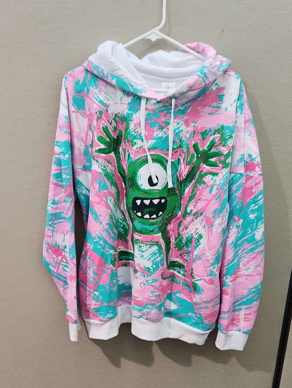 Disney Mike Wazowski Unisex Hoodie Size Large